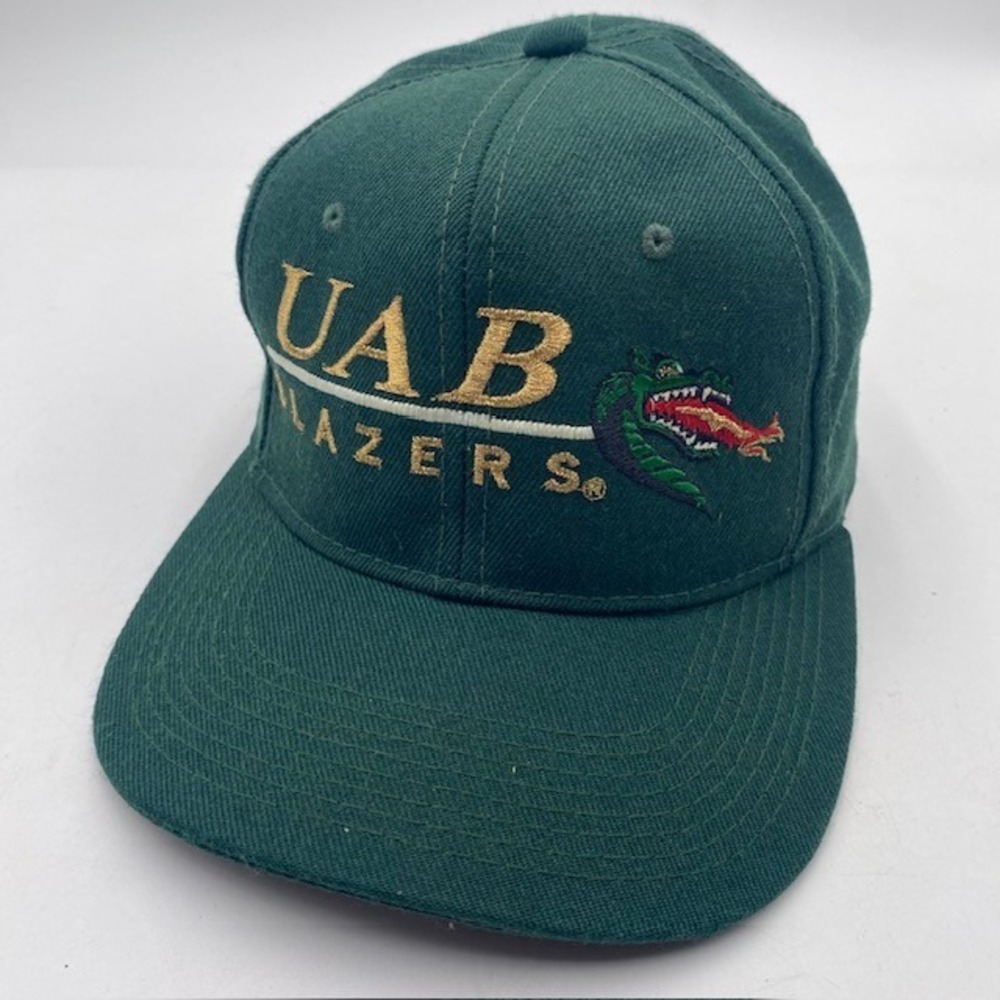 UAB BLAZERS Kudzu Vintage Fitted Hat Men 7 Green Wool Blend Dragon NCAA Retro